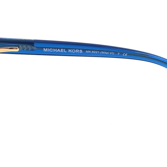 New Michael Kors Frames Blue Clear Acetate Eyeglasses Cat Eye MK8021 3122 50 mm - Picture 7 of 15